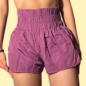 Free People Movement The Way Home Purple High Rise Shorts